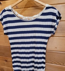 Knit Striped Top Size Small
